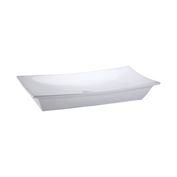 Elk Home Vitreous China Rectangle Vessel Sink with Singlehole faucet drilling, White CVE3150RC